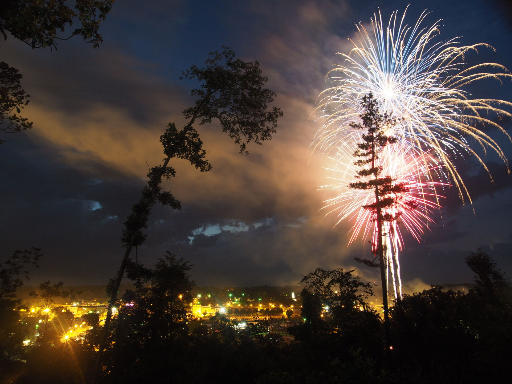 Lighting up the sky